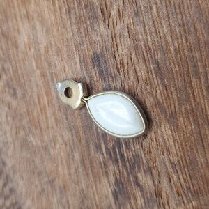 Milky drop antique pendant